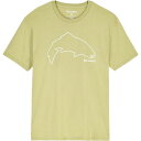 【送料無料】 シムズ メンズ Tシャツ トップス Trout Outline T-Shirt - Men's Tent Green