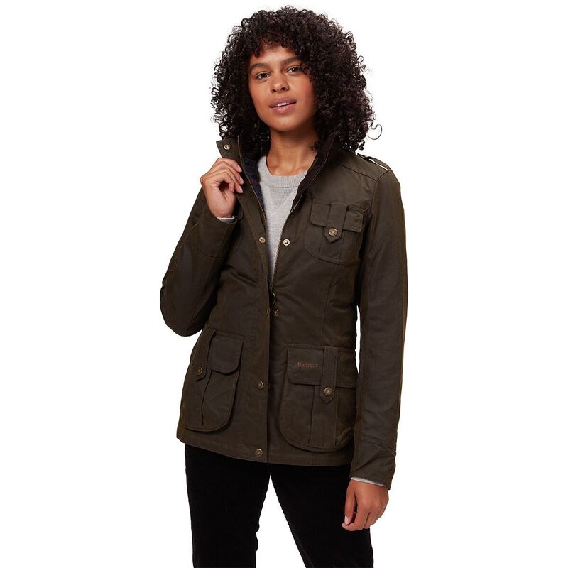 バブアー レディース アウター ジャケット・ブルゾン ジャケット Barbour Winter Defence Wax Jacket - Women's Olive/Classic オリーブ