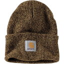 【送料無料】 カーハート メンズ 帽子 アクセサリー Knit Cuffed Beanie Dark Brown/Sandstone
