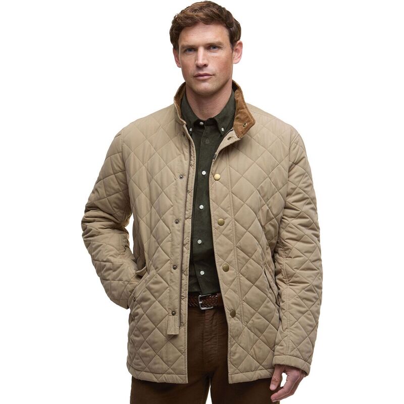 バブアー メンズ アウター ジャケット・ブルゾン キルティング ジャケット Barbour Shoveler Quilted Jacket - Men's Military Brown ブラウン