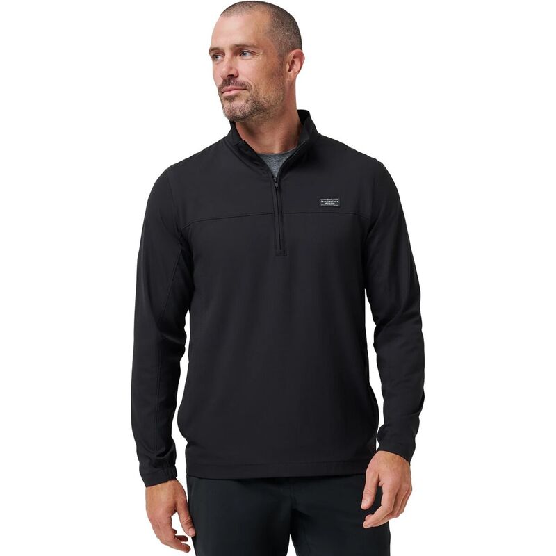 トラビスマヒュー メンズ トップス シャツ TravisMathew Wanderlust 1/4-Zip Top - Men's Black ブラック