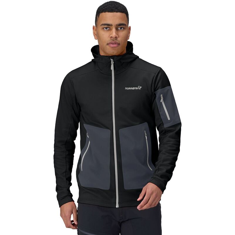 ノローナ メンズ アウター ジャケット・ブルゾン フーデッドジャケット ジャケット Norrona Falketind Warm2 Stretch Hooded Jacket - Men's Caviar