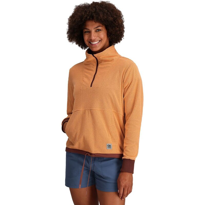 アウトドアリサーチ レディース アウター ジャケット・ブルゾン Outdoor Research Trail Mix 1/4-Zip Pullover - Women's Orange Fizz/Brick オレンジ