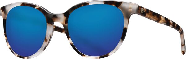 【送料無料】 コスタデルマール レディース サングラス・アイウェア アクセサリー Costa Del Mar Isla 580G Polarized Sunglasses Shiny Tgr Cowr Frm/Bl Mir