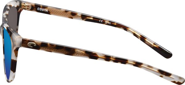 【送料無料】 コスタデルマール レディース サングラス・アイウェア アクセサリー Costa Del Mar Isla 580G Polarized Sunglasses Shiny Tgr Cowr Frm/Bl Mir