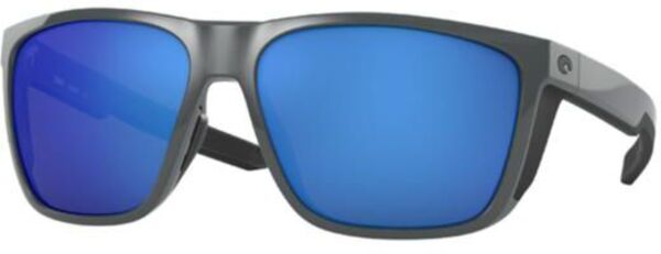 【送料無料】 コスタデルマール メンズ サングラス・アイウェア アクセサリー Costa Del Mar Ferg XL 580G Polarized Sunglasses Shiny Gray/Blue Mirror