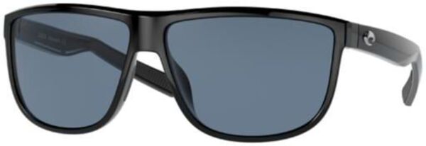 【送料無料】 コスタデルマール メンズ サングラス・アイウェア アクセサリー Costa Del Mar Rincondo 580P Polarized Sunglasses Shiny Black/Gray