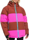 ロキシー ブルゾン レディース 【送料無料】 ロキシー レディース ジャケット・ブルゾン アウター Roxy Women's Rowley Block Puffer Technical Snow Jacket Burnt Henna