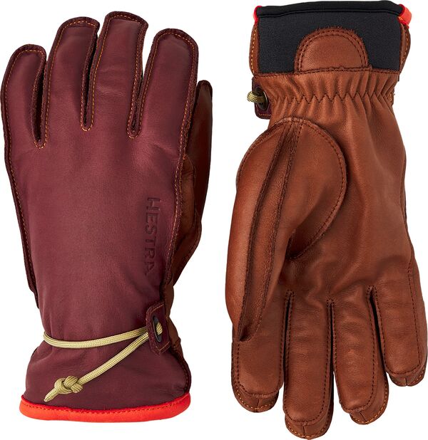 【送料無料】 ヘストラ メンズ 手袋 アクセサリー Hestra Men's Wakayama 5 Finger Gloves Bordeaux/Brown