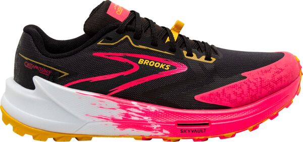 ブルックス レディース スニーカー シューズ Brooks Women's Catamount 3 Trail Running Shoes Black/Pink/Yellow