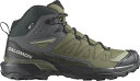 【送料無料】 サロモン メンズ ブーツ・レインブーツ シューズ Salomon Men's X Ultra 360 Mid Climasalomon Waterproof Hiking Boots Olive Night