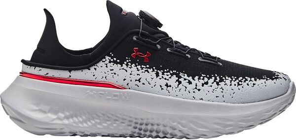 【送料無料】 アンダーアーマー メンズ スニーカー シューズ Under Armour SlipSpeed Mega Running Shoes Grey/Black/Red