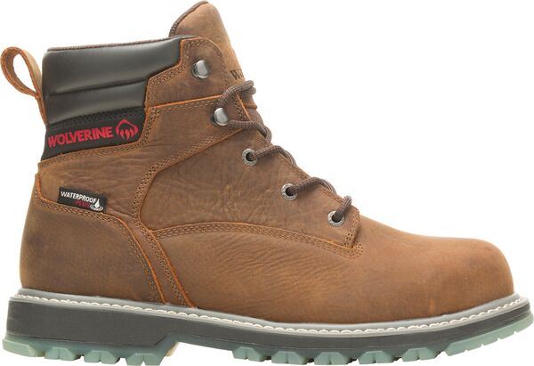 ウルヴァリン 【送料無料】 ウルヴァリン メンズ ブーツ・レインブーツ シューズ Wolverine Men's Floorhand LX 6" Waterproof Work Boots Sudan Brown