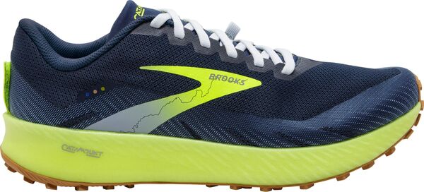  ブルックス メンズ スニーカー ランニングシューズ シューズ Brooks Men's Catamount Trail Running Shoes Grey/Neon Green