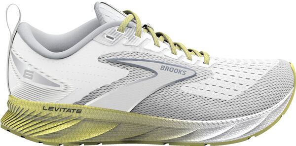 【送料無料】 ブルックス レディース スニーカー ランニングシューズ シューズ Brooks Women's Levitate 6 Running Shoes White/Lime