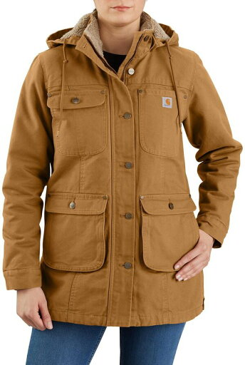 【送料無料】 カーハート レディース ジャケット・ブルゾン アウター Carhartt Women's Loose Fit Weathered Duck Coat Carhartt Brown 【送料無料】 カーハート レディース ジャケット・ブルゾン アウター Carhartt Women's Loose Fit Weathered Duck Coat Carhartt Brown
