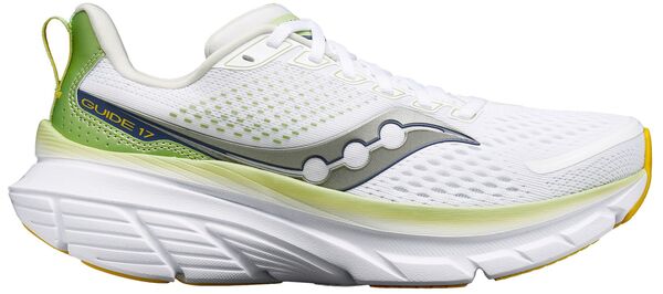 【送料無料】 サッカニー レディース スニーカー シューズ Saucony Women's Guide 17 Running Shoes True White/Fern Green