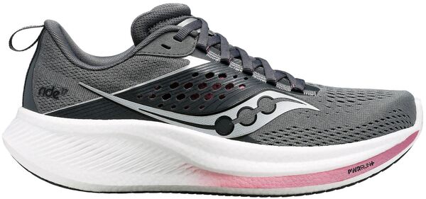 【送料無料】 サッカニー レディース スニーカー シューズ Saucony Women's Ride 17 Running Shoes Light Gray/Pink