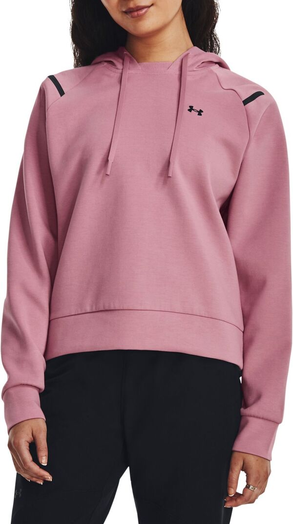 yz A_[A[}[ fB[X p[J[EXEFbg AE^[ Under Armour Women's Unstoppable Fleece Hoodie Pink Elixir