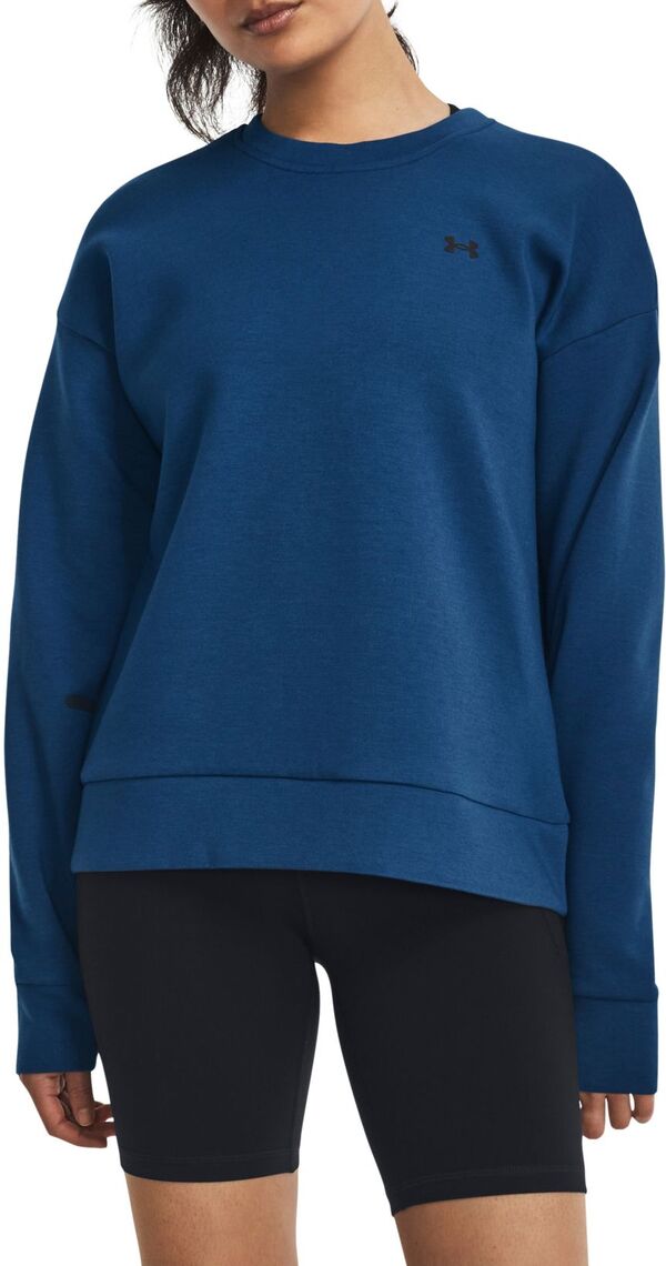 yz A_[A[}[ fB[X p[J[EXEFbg AE^[ Under Armour Women's Unstoppable Fleece Crew Varsity Blue/Black