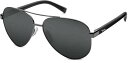 【送料無料】 ホビー メンズ サングラス・アイウェア アクセサリー Hobie Polarized Broad Sunglasses Shiny Gunmetal Frame/Gry(4)