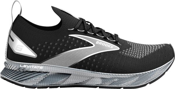  ブルックス メンズ スニーカー ランニングシューズ シューズ Brooks Men's Levitate StealthFit 6 Running Shoes Black/Grey