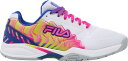 【送料無料】 フィラ レディース スニーカー シューズ FILA Women 039 s Volley Zone Pickleball Shoes White/Pink/Blue