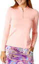 【送料無料】 ソフィベラ レディース ポロシャツ トップス Sofibella Women's Mock Neck Long Sleeve Golf Polo ...