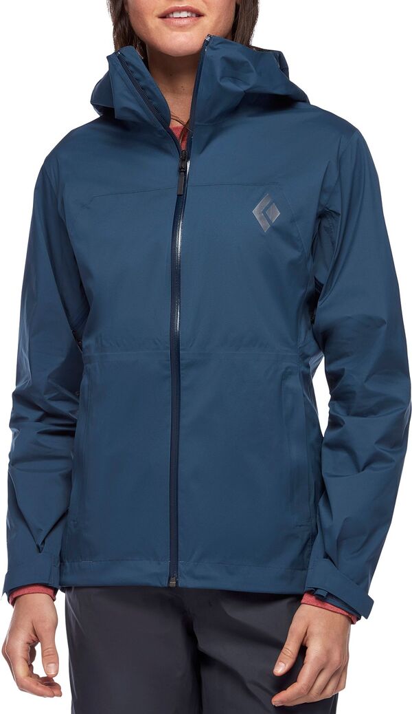 【送料無料】 ブラックダイヤモンド レディース ジャケット・ブルゾン アウター Black Diamond Equipment Women's Stormline Stretch Rain Shell Jacket Ink Blue