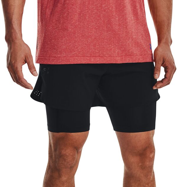 【送料無料】 アンダーアーマー メンズ ハーフパンツ・ショーツ ボトムス Under Armour Men's Vanish Elite 2-in-1 Shorts Black