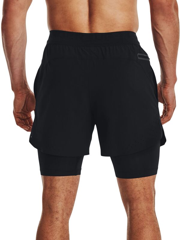 【送料無料】 アンダーアーマー メンズ ハーフパンツ・ショーツ ボトムス Under Armour Men's Vanish Elite 2-in-1 Shorts Black