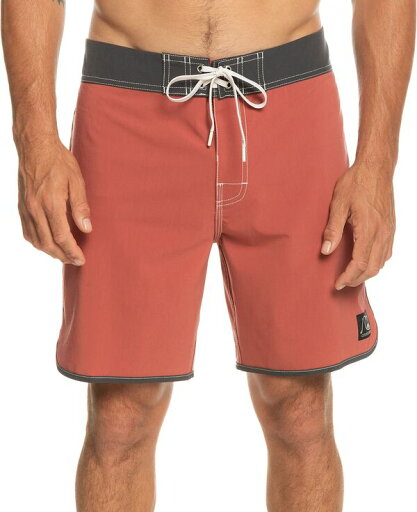 【送料無料】 クイックシルバー メンズ ハーフパンツ・ショーツ 水着 Quiksilver Men's Original Scallop 18" Boardshorts Marsala 【送料無料】 クイックシルバー メンズ ハーフパンツ・ショーツ 水着 Quiksilver Men's Original Scallop 18" Boardshorts Marsala