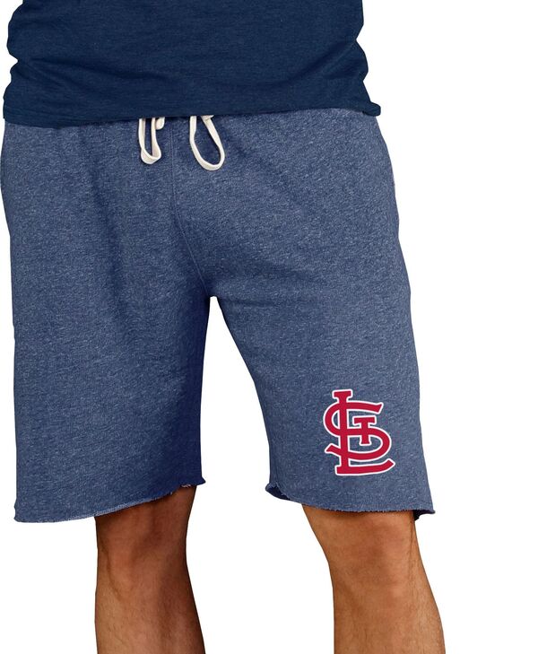 【送料無料】 コンセプツ スポーツ メンズ ハーフパンツ・ショーツ ボトムス Concepts Sport Men's St. Louis Cardinals Navy Mainstream Terry Shorts