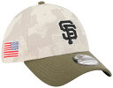【送料無料】 ニューエラ レディース 帽子 アクセサリー New Era Adult San Francisco Giants Khaki Armed Forces Day 2025 39Thirty Stretch Fit Hat