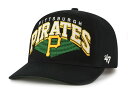 【送料無料】 フォーティーセブン レディース 帽子 アクセサリー '47 Adult Pittsburgh Pirates Black Pomona Hitch Adjustable Hat