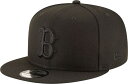 【送料無料】 ニューエラ レディース 帽子 アクセサリー New Era Adult Boston Red Sox Black 9Fifty Basic Adjustable Hat
