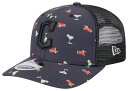 【送料無料】 ニューエラ レディース 帽子 アクセサリー New Era Adult Cleveland Guardians Black Pattern 9Seventy Adjustable Hat