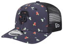 【送料無料】 ニューエラ レディース 帽子 アクセサリー New Era Adult San Francisco Giants Black Pattern 9Seventy Adjustable Hat