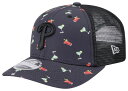 【送料無料】 ニューエラ レディース 帽子 アクセサリー New Era Adult Philadelphia Phillies Black Pattern 9Seventy Adjustable Hat