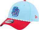【送料無料】 ニューエラ レディース 帽子 アクセサリー New Era Adult San Diego Padres Fourth of July 2025 Light Blue 39Thirty Stretch Fit Hat
