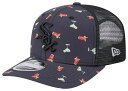 【送料無料】 ニューエラ レディース 帽子 アクセサリー New Era Adult Chicago White Sox Black Pattern 9Seventy Adjustable Hat