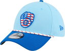 【送料無料】 ニューエラ レディース 帽子 アクセサリー New Era Adult Milwaukee Brewers Fourth of July 2025 Light Blue 39Thirty Stretch Fit Hat