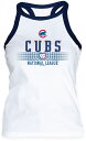 【送料無料】 ソフト アズ ア グレープ レディース タンクトップ トップス Soft As A Grape Women's Chicago Cubs Whit...