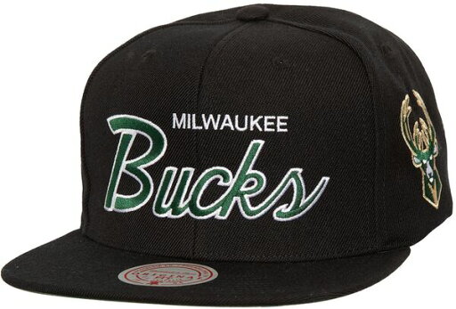 【送料無料】 ミッチェル&ネス メンズ 帽子 アクセサリー Mitchell & Ness Adult Milwaukee Bucks Black Script Adjustable Snapback Hat 【送料無料】 ミッチェル&ネス メンズ 帽子 アクセサリー Mitchell & Ness Adult Milwaukee Bucks Black Script Adjustable Snapback Hat