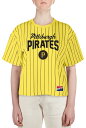 【送料無料】 ニューエラ レディース Tシャツ トップス New Era Women's Pittsburgh Pirates Yellow Throwback T-Shirt