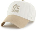 【送料無料】 フォーティーセブン レディース 帽子 アクセサリー '47 Adult St. Louis Cardinals Tan 2 Tone Desert Clean Up Adjustable Hat