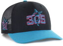 【送料無料】 フォーティーセブン レディース 帽子 アクセサリー '47 Adult Miami Marlins City Connect 2025 Replica Adjustable Trucker Hat
