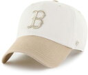 【送料無料】 フォーティーセブン レディース 帽子 アクセサリー 47 Adult Boston Red Sox Tan 2 Tone Desert Clean Up Adjustable Hat
