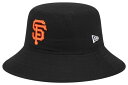 【送料無料】 ニューエラ レディース 帽子 アクセサリー New Era Adult San Francisco Giants Black Bucket Hat