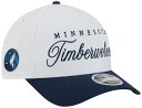 【送料無料】 ニューエラ メンズ 帽子 アクセサリー New Era Adult Minnesota Timberwolves Draft White 9Forty Adjustable Hat